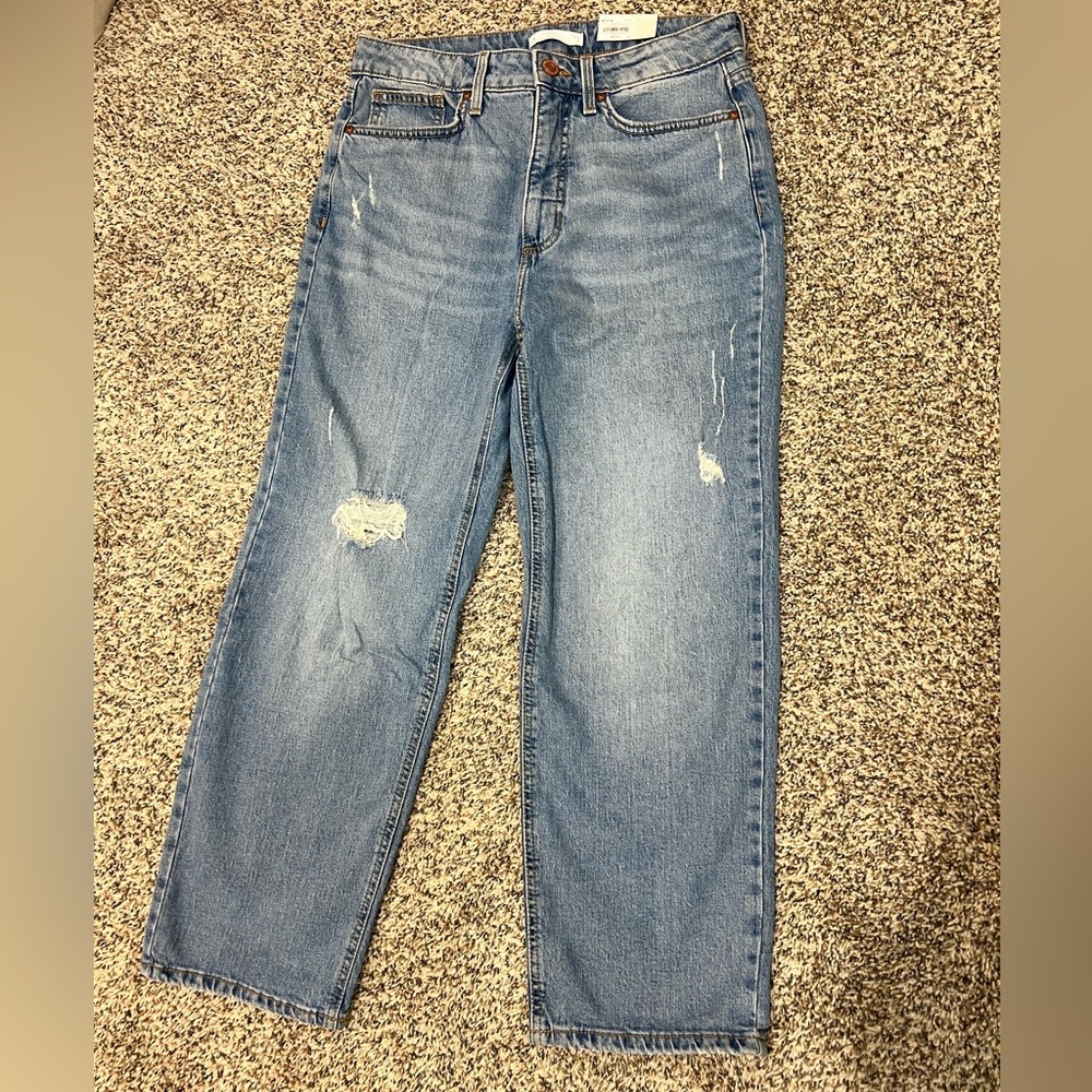 LC Lauren Conrad Blue Straight Leg Jeans Vintage-Inspired